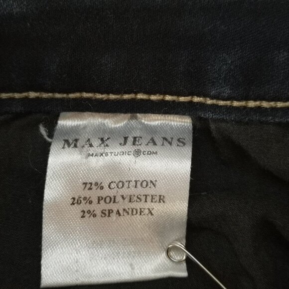 Max Ladies Dark Wash Blue Jeans - Picture 5 of 7